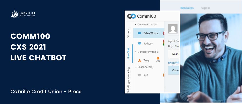 Cabrillo Credit Union's Experience with Comm100 Live Chat and Chatbot 